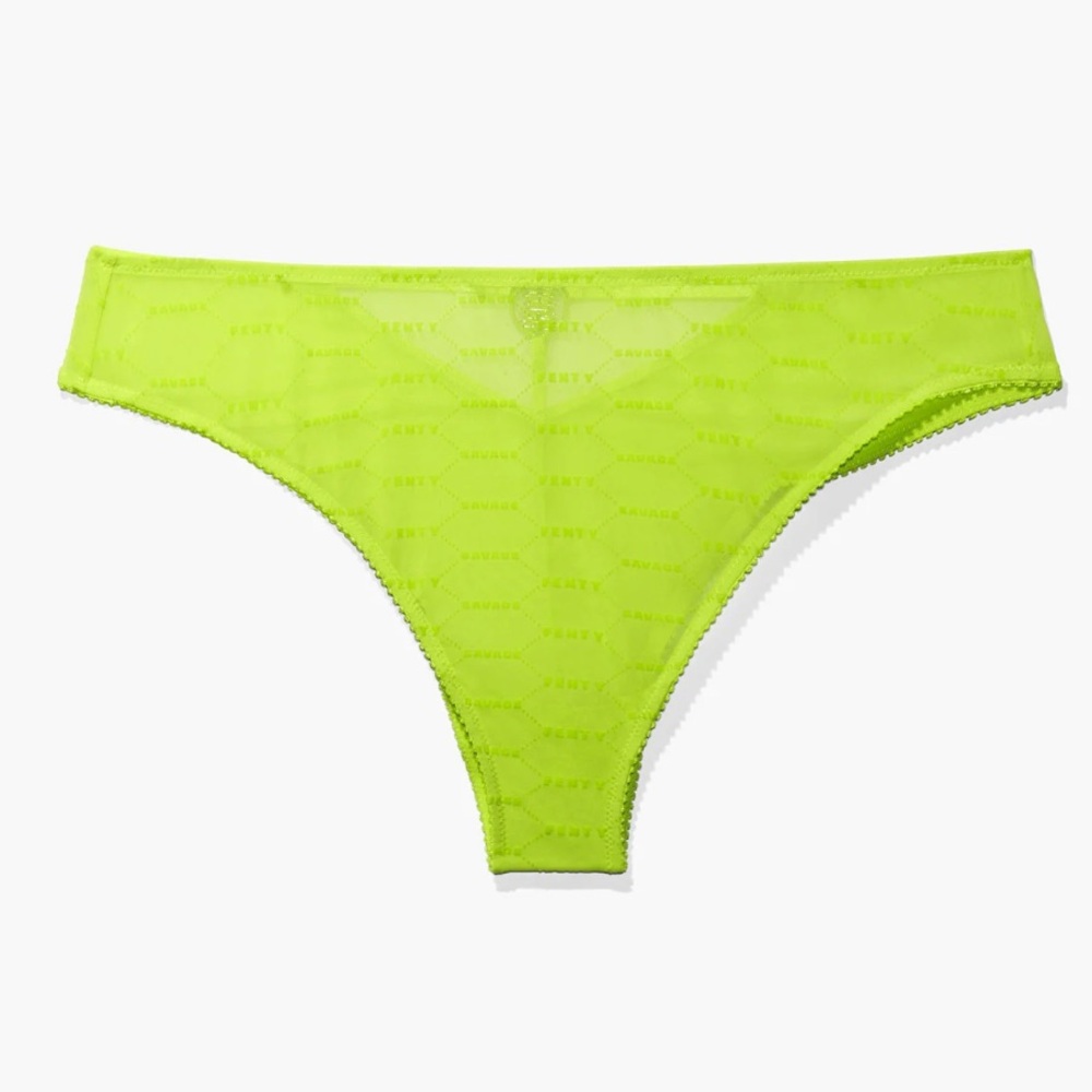 Savage X Fenty Flocked Logo Brazilian Acid Lime 2X